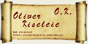 Oliver Kiselčić vizit kartica